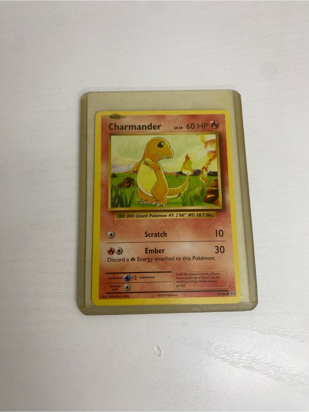 Charmander 9/108 Evolutions Regular Pokemon card